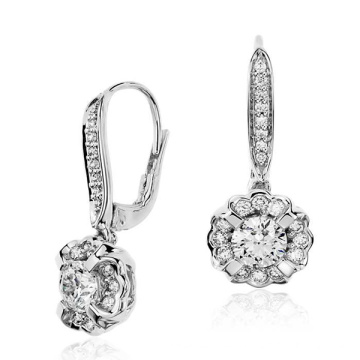 Boucles d&#39;oreilles en pierres précieuses Bijoux en argent sterling 925